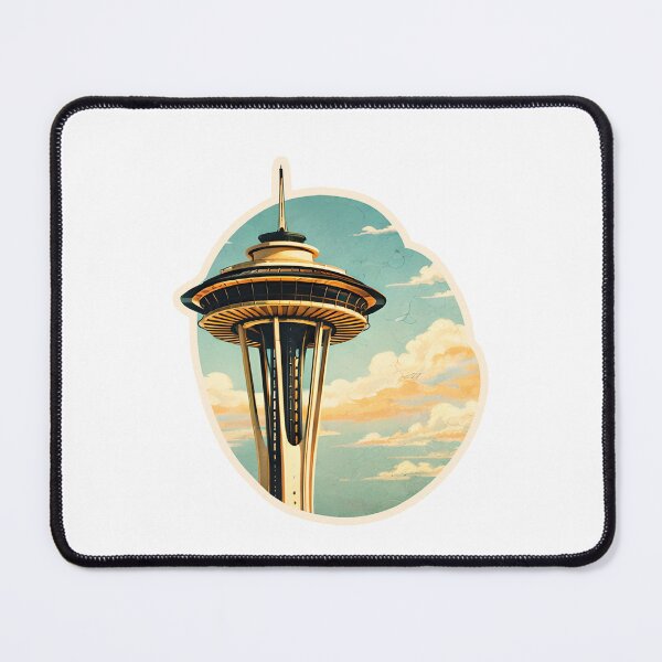 Item preview, Space Needle Watercolor designed and sold by ChemicalXShop.