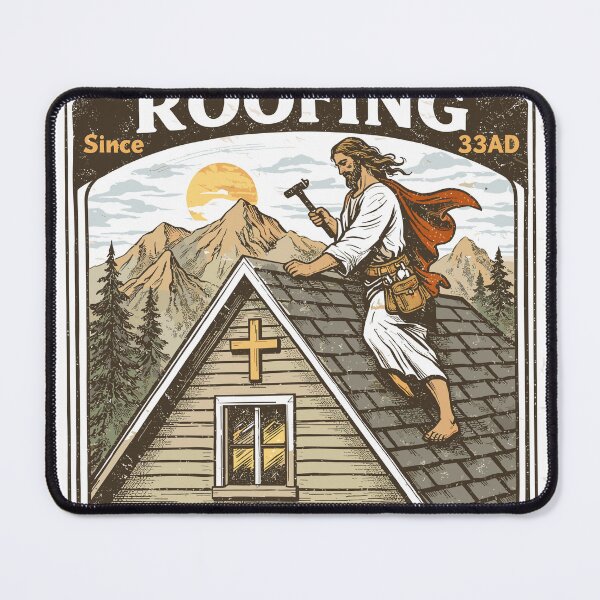 Item preview, Solid Rock Roofing Since 33AD designed and sold by Matinez Pink.