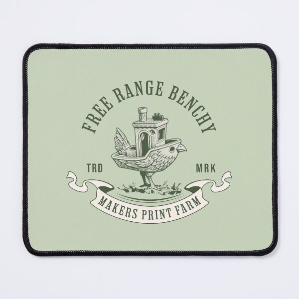 Item preview, Free Range Benchy Vintage Farm Badge  designed and sold by RoughPrint.