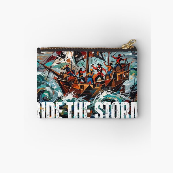 Item preview, Ride The Storm Epic Pirate Ship Abstract Painting designed and sold by rich-moda.