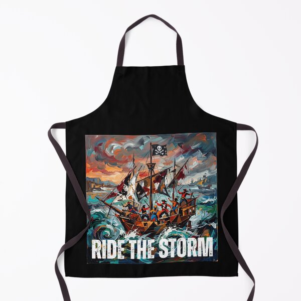 Item preview, Ride The Storm Epic Pirate Ship Abstract Painting designed and sold by rich-moda.