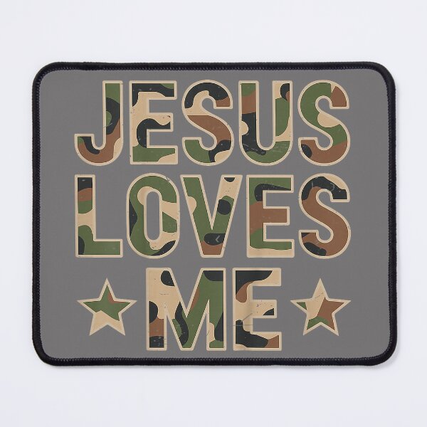 Item preview, Camo Jesus Loves Me Camouflage Christian God Son Boy Youth designed and sold by KristineLi.
