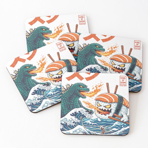 Item preview, King Of Sushi Godzilla Vs Sushi designed and sold by Matinez Pink.