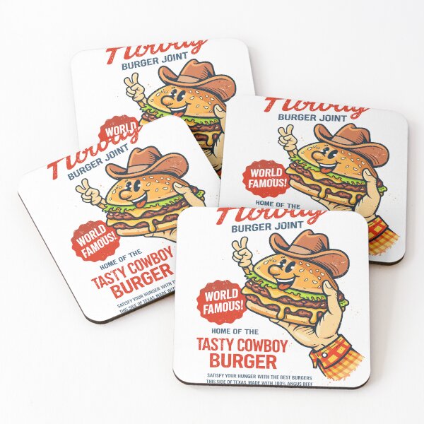 Item preview, Howdy Burger Joint Tasty Cowboy Burger designed and sold by Matinez Pink.
