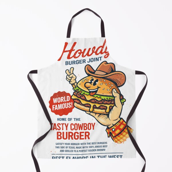Item preview, Howdy Burger Joint Tasty Cowboy Burger designed and sold by Matinez Pink.