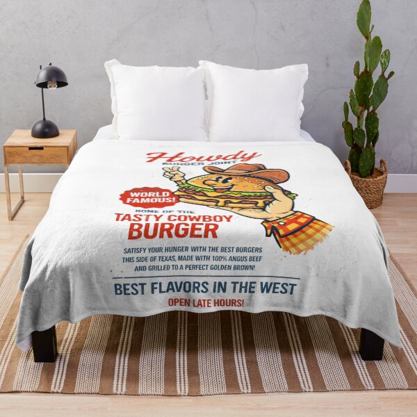 Item preview, Howdy Burger Joint Tasty Cowboy Burger designed and sold by Matinez Pink.