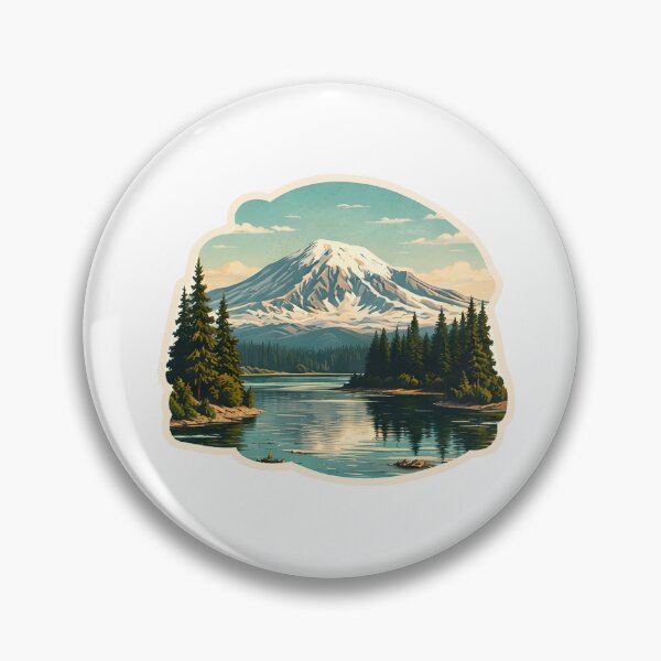 Item preview, Mount Rainier Watercolor designed and sold by ChemicalXShop.