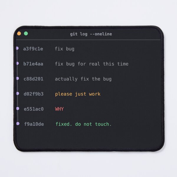 Item preview, Fix Bug Git Commit History Sticker designed and sold by QuirkyCartel.