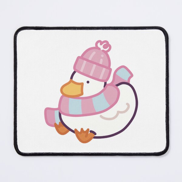 Item preview, Cozy Winter Duck Cute Pastel Beanie And Scarf Illustration designed and sold by MeilCane.