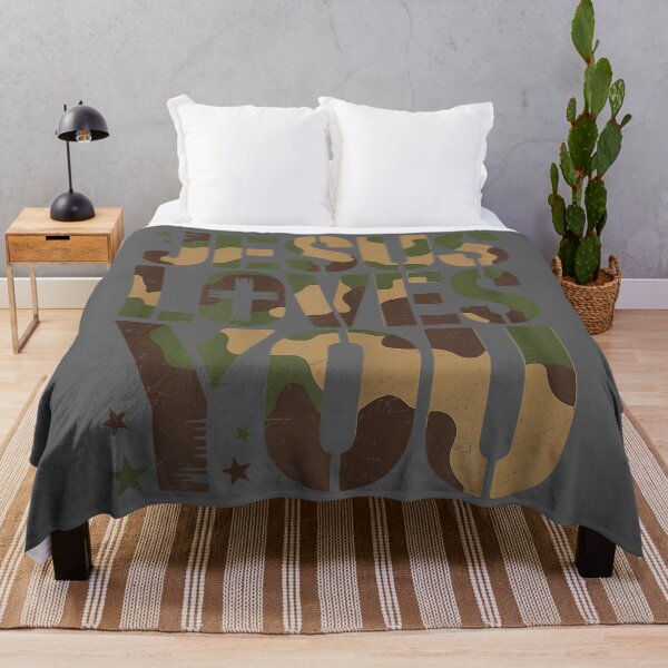 Item preview, Camo Jesus Loves You Camouflage Christian Saying Religious designed and sold by KristineLi.