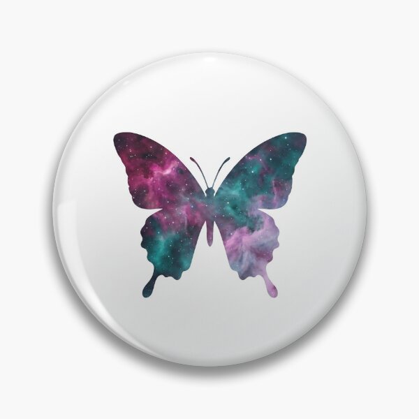 Item preview, Ethereal Galaxy Butterfly - Cosmic Nature Silhouette designed and sold by pattman.