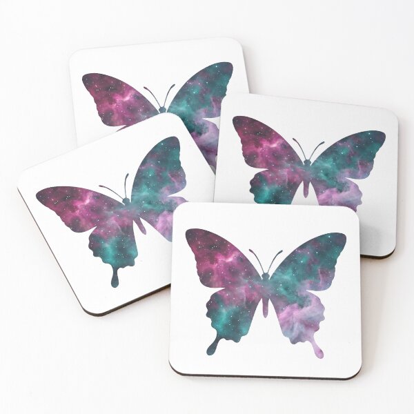 Item preview, Ethereal Galaxy Butterfly - Cosmic Nature Silhouette designed and sold by pattman.