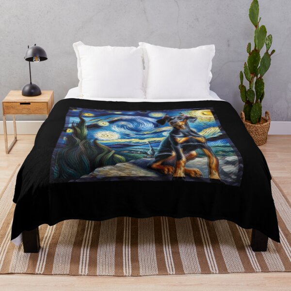 Item preview, Starry Night Doberman Pinscher Art designed and sold by GiaoCalonas.