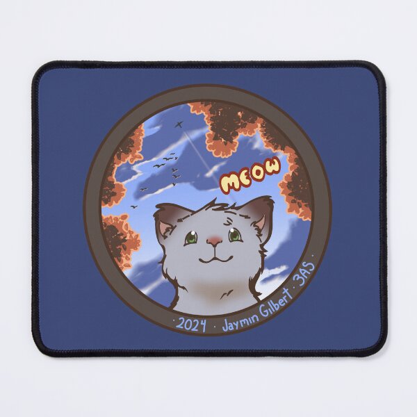 Item preview, "Meow" Custom Cat Logo (autumn) designed and sold by JaybirdArtCreations.
