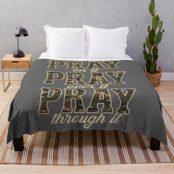 Item preview, Camo Pray On It Pray Over It Camouflage God Jesus Christian designed and sold by KristineLi.
