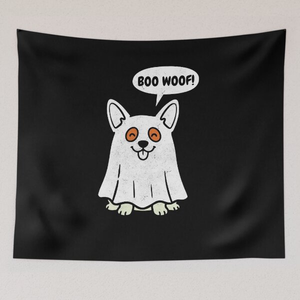 Item preview, Corgi Boo Woof - Ghost Funny Halloween Dog Gift designed and sold by clickbongski.
