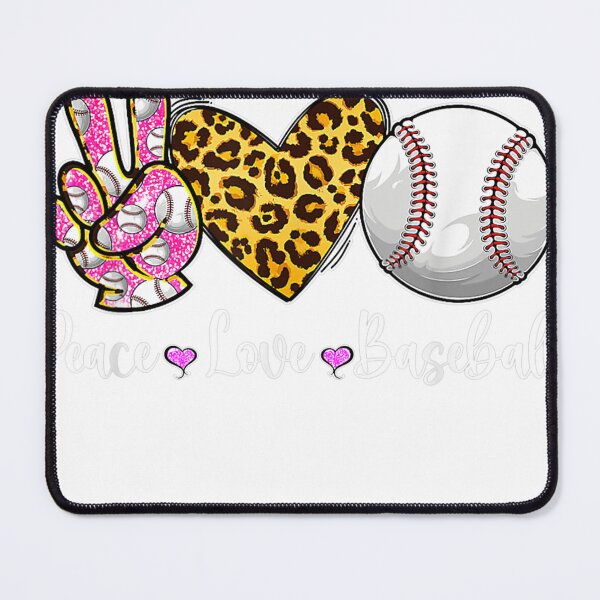 Item preview, Baseball Mom Leopard Print Peace Love Baseball Mother's Day designed and sold by Albaradartshop.