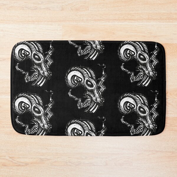 Item preview, Gothic Ram Skull Tattoo - Heavy Blackwork Edition designed and sold by Ideniquo.