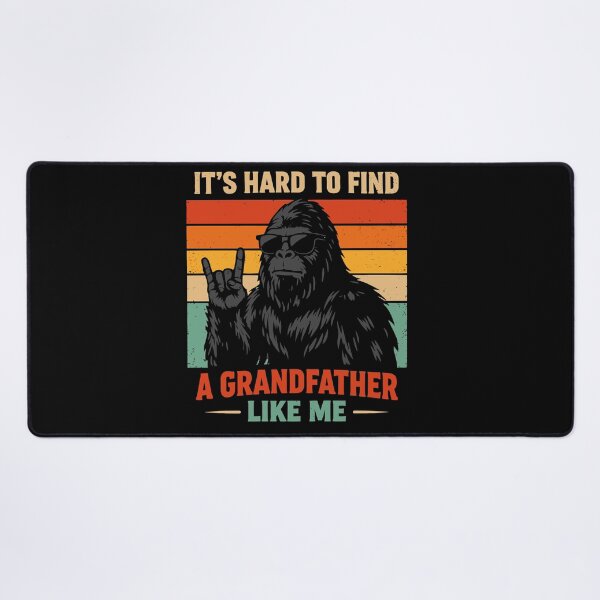 Item preview, It's Hard To Find A Grandfather Like Me - Funny Bigfoot Grandpa Retro Art designed and sold by PixelMarrero.