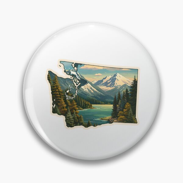 Item preview, Washington State Map Watercolor designed and sold by ChemicalXShop.