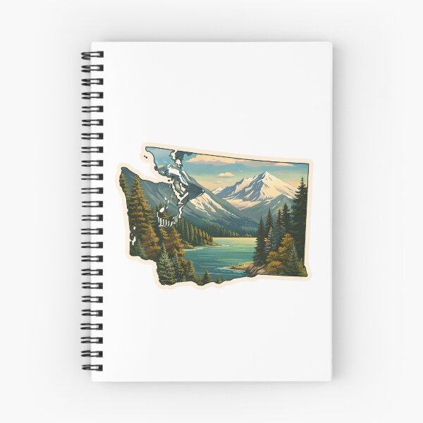 Item preview, Washington State Map Watercolor designed and sold by ChemicalXShop.