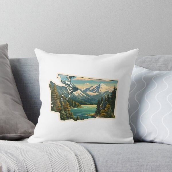 Item preview, Washington State Map Watercolor designed and sold by ChemicalXShop.
