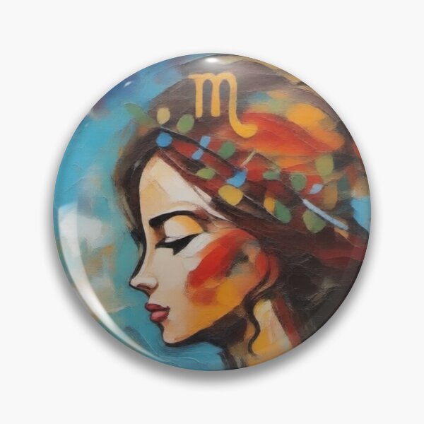Item preview, Virgo Zodiac C Modern Abstract Oil Design colorful geometric zodiac abstract designed and sold by SmashingDeals.