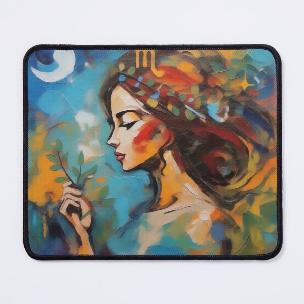 Item preview, Virgo Zodiac C Modern Abstract Oil Design colorful geometric zodiac abstract designed and sold by SmashingDeals.