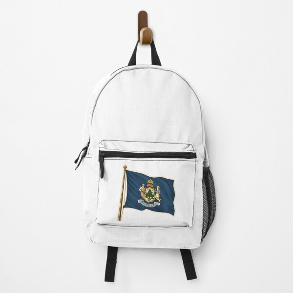 Item preview, Maine State Flag Watercolor designed and sold by ChemicalXShop.