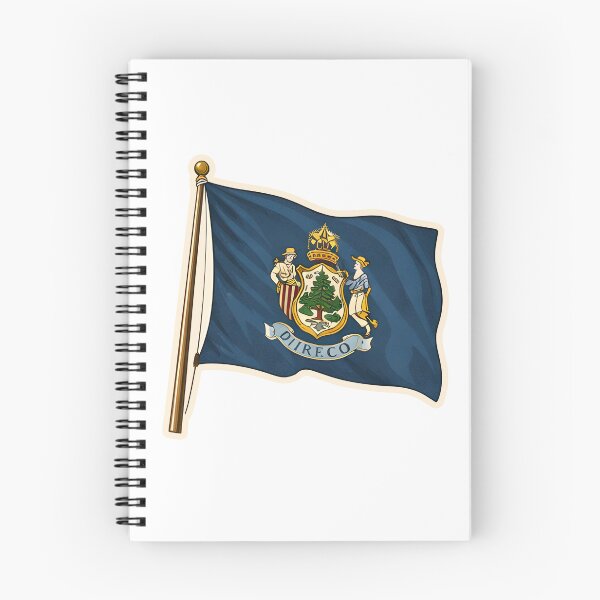 Item preview, Maine State Flag Watercolor designed and sold by ChemicalXShop.