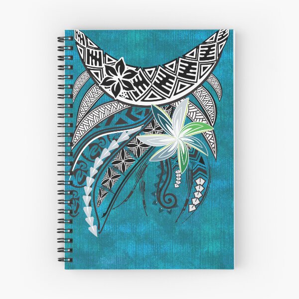 Item preview, Hawaiian - Samoan - Polynesian Teal Tribal Tattoo Designs designed and sold by sunnthreads.