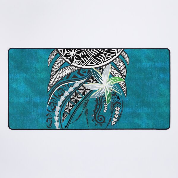 Item preview, Hawaiian - Samoan - Polynesian Teal Tribal Tattoo Designs designed and sold by sunnthreads.