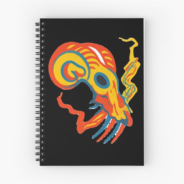 Item preview, Gothic Ram Skull Tattoo - Psychedelic Acid Colors designed and sold by Ideniquo.