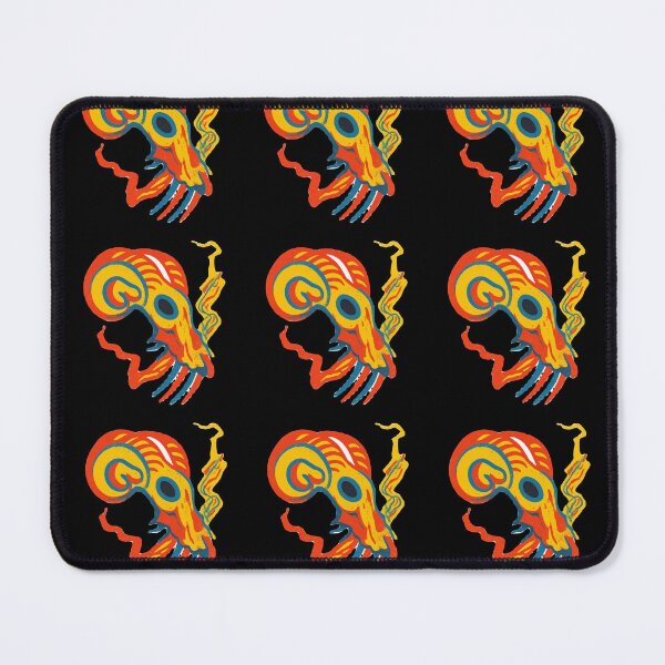 Item preview, Gothic Ram Skull Tattoo - Psychedelic Acid Colors designed and sold by Ideniquo.