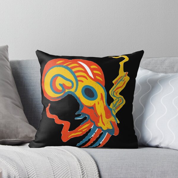 Item preview, Gothic Ram Skull Tattoo - Psychedelic Acid Colors designed and sold by Ideniquo.