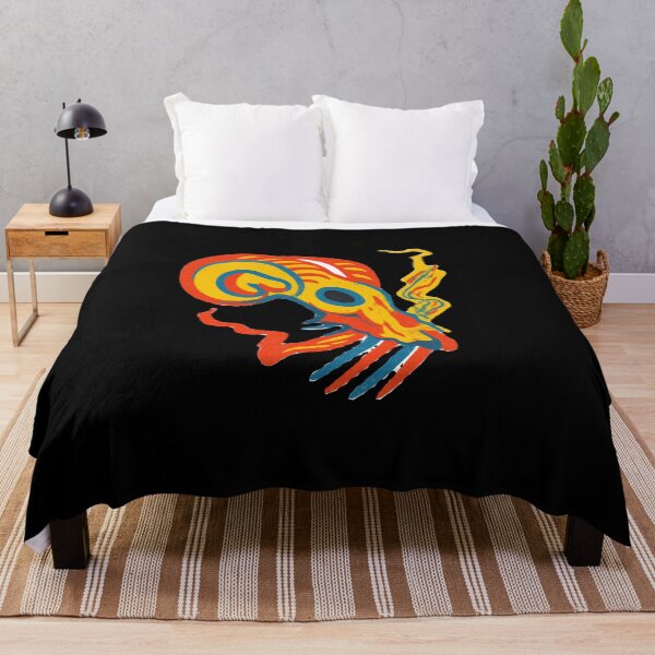 Item preview, Gothic Ram Skull Tattoo - Psychedelic Acid Colors designed and sold by Ideniquo.