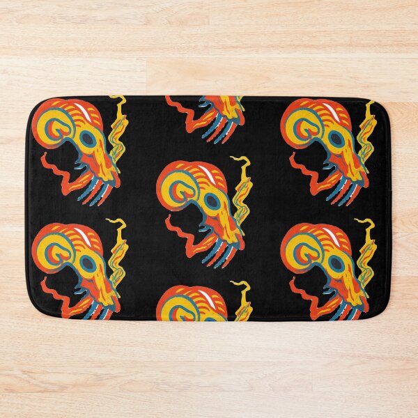 Item preview, Gothic Ram Skull Tattoo - Psychedelic Acid Colors designed and sold by Ideniquo.