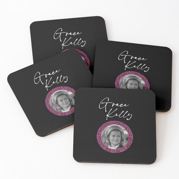 Item preview, Grace Kelly B&W (Lt. Grey on Black) designed and sold by PawsitiveMum3.