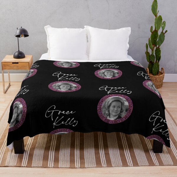 Item preview, Grace Kelly B&W (Lt. Grey on Black) designed and sold by PawsitiveMum3.