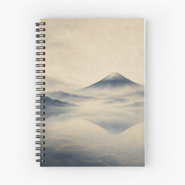 Item preview, Minimal Mount Fuji Japanese Wall Art | Premium Japandi Landscape Print | Misty Lake Zen Decor designed and sold by YugenWaveShadow.