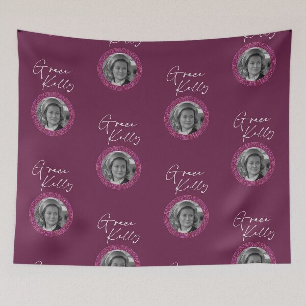 Item preview, Grace Kelly B&W (on Burgundy) designed and sold by PawsitiveMum3.