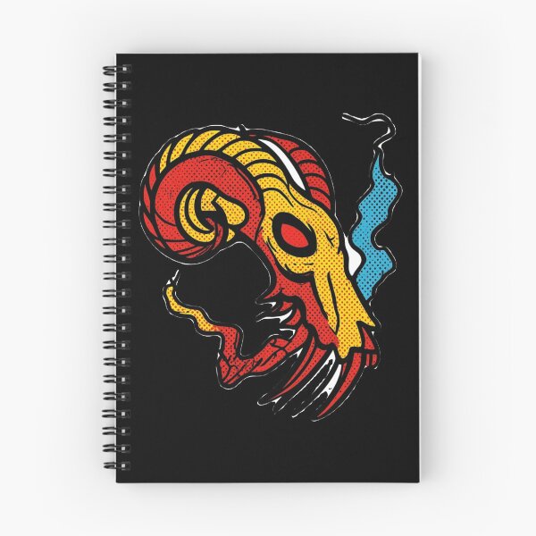 Item preview, Gothic Ram Skull Tattoo - Comic Trash Polka designed and sold by Ideniquo.