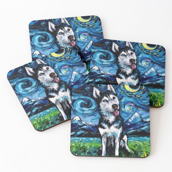 Item preview, Happy Husky Night designed and sold by AjaTrier.