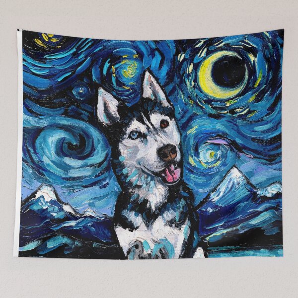 Item preview, Happy Husky Night designed and sold by AjaTrier.