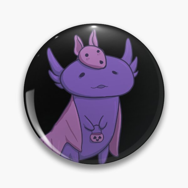Item preview, Halloween Axolotl in a Bat Costume designed and sold by VODkmw.