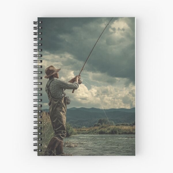 Item preview, River Fisherman Silhouette – Peaceful Fishing by the River designed and sold by Pablo059.