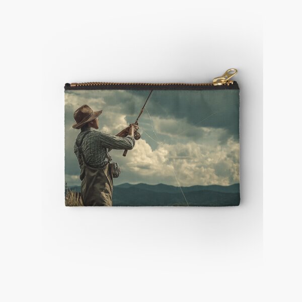 Item preview, River Fisherman Silhouette – Peaceful Fishing by the River designed and sold by Pablo059.