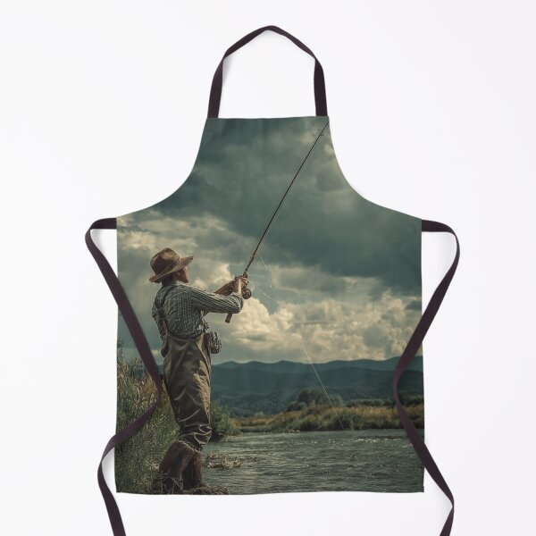 Item preview, River Fisherman Silhouette – Peaceful Fishing by the River designed and sold by Pablo059.