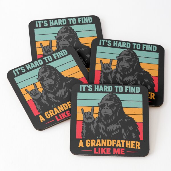 Item preview, It's Hard To Find A Grandfather Like Me - Funny Bigfoot Grandpa Retro Art designed and sold by PixelMarrero.