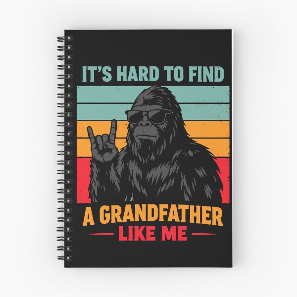 Item preview, It's Hard To Find A Grandfather Like Me - Funny Bigfoot Grandpa Retro Art designed and sold by PixelMarrero.